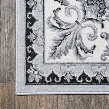 Acanthus French Border Area Rug